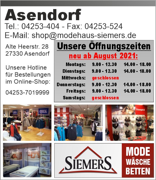 Modehaus Siemers in Asendorf