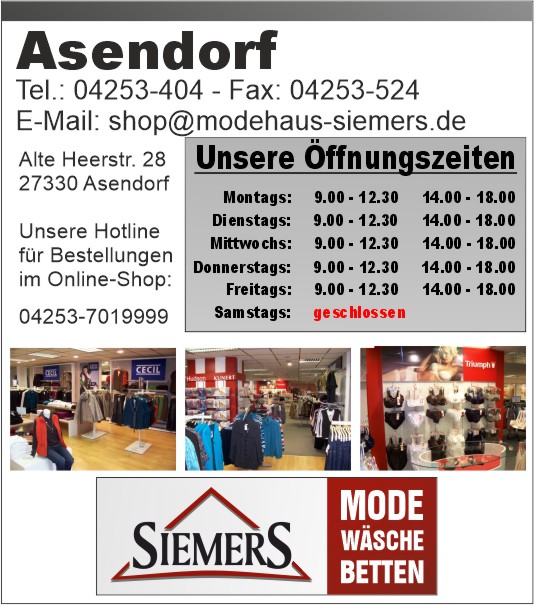 Modehaus Siemers in Asendorf
