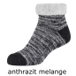 Preview: Camano Damen Quarter Socken Warm & Cozy ABS-Antirutschsocken mit Noppen 1 Paar