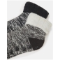 Preview: Camano Damen Quarter Socken Warm & Cozy ABS-Antirutschsocken mit Noppen 1 Paar