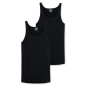 Preview: Schiesser Herren Unterhemden Original Classics 2er Pack Sportjacken Feinripp