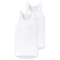 Preview: Schiesser Herren Unterhemden Original Classics 2er Pack Sportjacken Feinripp