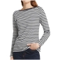 Preview: Tom Tailor Damen langarm Shirt mit Streifen Longsleeve
