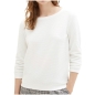 Preview: Tom Tailor Damen Sweatshirt mit Raffarm & Struktur