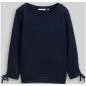 Preview: Tom Tailor Denim Damen Sweatshirt mit Raffärmeln Slim Fit