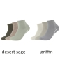 Preview: Camano Unisex Quarter Socken 3 Paar Ca-Soft ohne Gummidruck Bio-Cotton