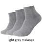Preview: Camano Unisex Quarter Socken 3 Paar Ca-Soft ohne Gummidruck Bio-Cotton