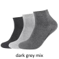 Preview: Camano Unisex Quarter Socken 3 Paar Ca-Soft ohne Gummidruck Bio-Cotton