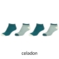 Preview: Camano Damen Sneaker Socken Silky Feeling Mini Stripes 4 Paar
