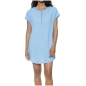Preview: Mey Damen kurzarm Nachthemd Small Stripes Bigshirt mit Knopfleiste