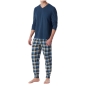 Preview: Schiesser Herren langer Schlafanzug Casual Essentials Pyjama lang