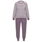 Preview: Ammann Damen langer Schlafanzug Nightwear Frottee Pyjama lang
