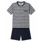 Preview: Cito Herren kurzer Schlafanzug Cotton Pure Fashion Pyjama kurz