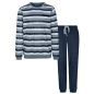 Preview: Attention Herren langer Schlafanzug Cosy Interlock Pyjama lang