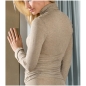 Preview: Nina von C. Damen langarm Unterhemd Kaschmir/Modal Shirt 1/1 Arm mit Rollkragen