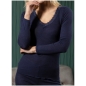 Preview: Nina von C. Wool Silk Langarm-Shirt Merinowolle/Seide