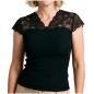 Preview: Nina von C. Wool Silk Deluxe Halbarm-Shirt Merinowolle/Seide