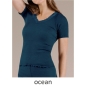 Preview: Nina von C. Wool Silk Halbarm-Shirt Merinowolle/Seide