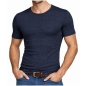 Preview: Esge Herren halbarm Unterhemd Jeans Feinripp Jacke 1/2 Arm
