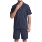 Preview: Seidensticker Herren kurzer Schlafanzug Nightwear Classic Pyjama kurz