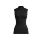 Preview: Pompadour Damen Unterhemd Intime Shirt ohne Arm mit Stehkragen Micro Modal