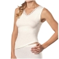 Preview: Sangora by Conta Damen Unterhemd Angora/Schurwolle Spenzer ohne Arm mit Spitze
