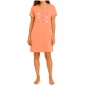 Preview: Pompadour Damen kurzarm Nachthemd Loungewear Sleepshirt