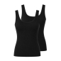 Preview: Pompadour Damen Unterhemden Organic Cotton 2er Pack Achselhemden
