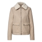 Preview: Street One Damen Jacke Wolloptik mit abnehmbarem Kragen
