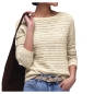 Preview: Street One Damen langarm Strickpullover mit U-Boot-Ausschnitt