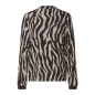 Preview: Street One Damen langarm Shirt Turtleneck mit Zebra Print