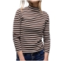 Preview: Street One Damen Shirt mit Streifenmuster Turtleneck