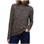 Preview: Street One Damen langarm Shirt Leo-Design mit Turtleneck