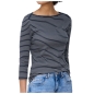 Preview: Street One Damen 3/4-Arm Shirt Rippstruktur
