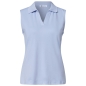 Preview: Street One Damen Top in Rippstruktur mit Polokragen