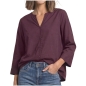 Preview: Street One Damen 3/4-Arm Bluse mit Split Neck Tunika