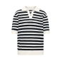Preview: Cecil Damen kurzarm Poloshirt in Rippstruktur