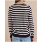 Preview: Cecil Damen Pullover mit Rundhals und Streifen