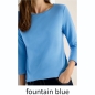 Preview: Cecil Damen 3/4 Arm Shirt Basic U-Boot-Ausschnitt