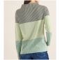 Preview: Cecil Damen langarm Jacquard Shirt Colorblock