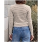 Preview: Cecil Damen langarm Shirt mit Streifenmuster