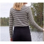 Preview: Cecil Damen langarm Shirt mit Boat Neck