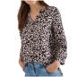 Preview: Cecil Damen 3/4-Arm Bluse Leo-Muster Split Neck
