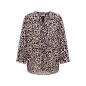 Preview: Cecil Damen 3/4-Arm Bluse Leo-Muster Split Neck