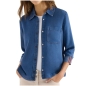 Preview: Cecil Damen Bluse Denim-Look mit Hemdkragen
