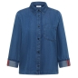 Preview: Cecil Damen Bluse Denim-Look mit Hemdkragen