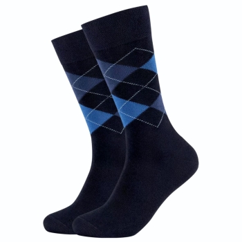 Camano Herren Socken 2 Paar Ca-Soft Classic Argyle
