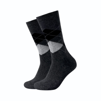 Preview: Camano Herren Socken 2 Paar Ca-Soft Classic Argyle