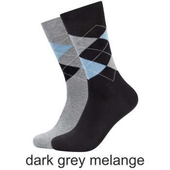 Camano Herren Socken 2 Paar Ca-Soft Classic Argyle