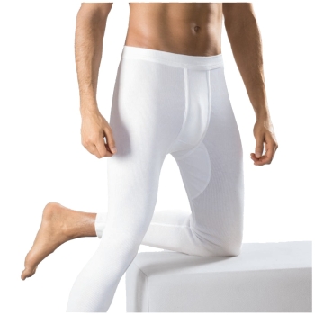 Ceceba Herren lange Unterhose Classic Doppelripp Hose lang